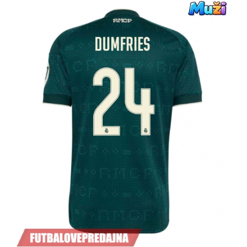 Lacne Muži Futbalové dres Real Madrid Denzel Dumfries #24 2026-27 Krátky Rukáv - Preč